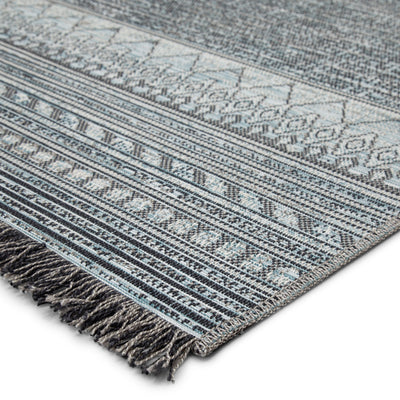 product image for Rao Indoor/ Outdoor Border Gray/ Light Blue Rug by Jaipur Living 38