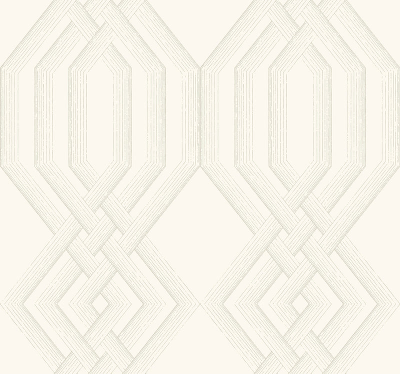 media image for sample etched lattice wallpaper in taupe from the handpainted traditionals collection by york wallcoverings 1 21