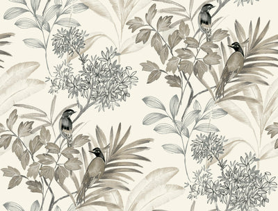 product image for Handpainted Songbird Wallpaper in Grey from the Handpainted Traditionals Collection by York Wallcoverings 47