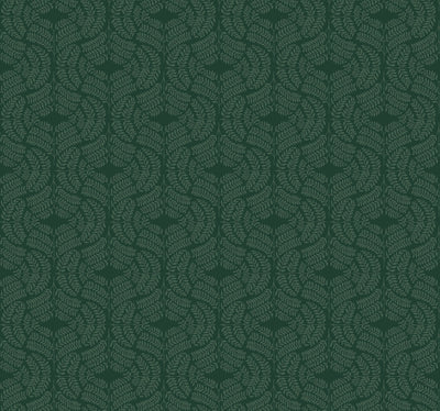 product image of sample fern tile wallpaper in dark green from the handpainted traditionals collection by york wallcoverings 1 555