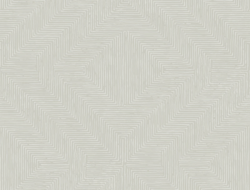 media image for Diamond Channel Wallpaper in Light Grey from the Handpainted Traditionals Collection by York Wallcoverings 267