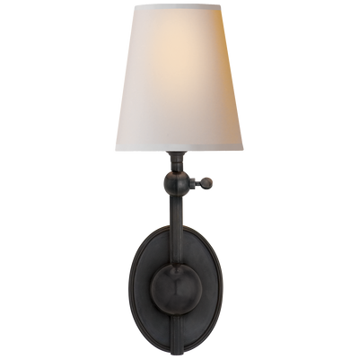 product image of Alton Pivoting Sconce in Bronze with Natural Paper Shade 579