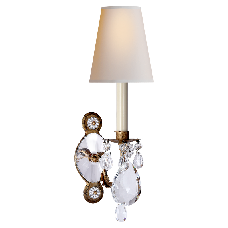 media image for Yves Crystal Single Arm Sconce by Thomas O& 283