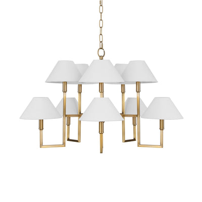 product image for Five Arm Chandelier With Coolie Shade By Bd Studio Ii Townsend Abr 1 83