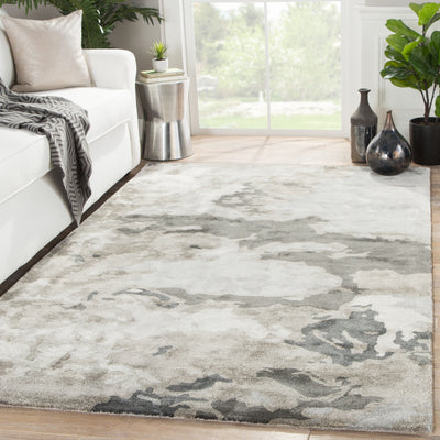 product image for glacier abstract rug in pumice stone pussywillow gray design by jaipur 5 69