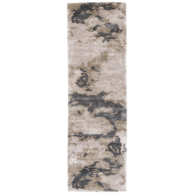 product image for glacier abstract rug in pumice stone pussywillow gray design by jaipur 14 29