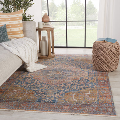 product image for Saphir Medallion Rug in Multicolor & Blue by Jaipur Living 96