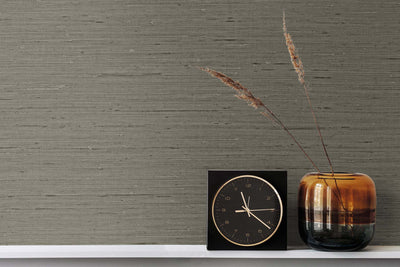 product image for Seahaven Rushcloth Black Pepper Wallpaper from the Even More Textures Collection by Seabrook 84