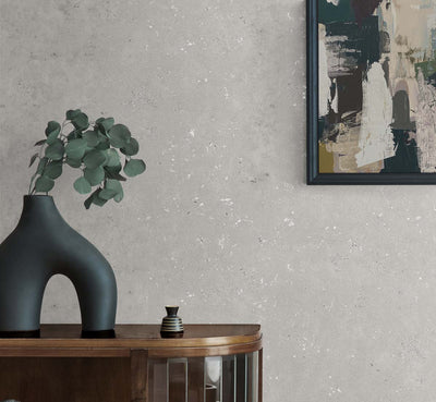 product image for Cement Faux Arctic Grey & Metallic Silver Wallpaper from the Even More Textures Collection by Seabrook 6