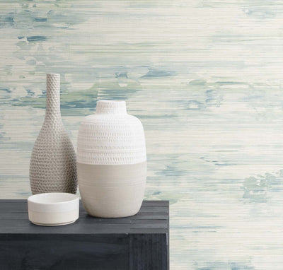 product image for Silk Mistral Seaglass Wallpaper from the Even More Textures Collection by Seabrook 94