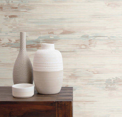 product image for Silk Mistral Rust & Seaside Wallpaper from the Even More Textures Collection by Seabrook 74