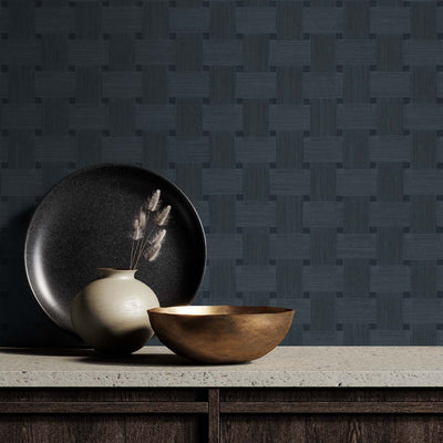 product image for Basketweave Alpha Wallpaper from the Even More Textures Collection by Seabrook 17