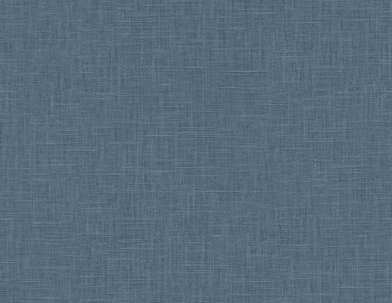 media image for Sample Myrna Linen Marine Blue Wallpaper from the Even More Textures Collection by Seabrook 219