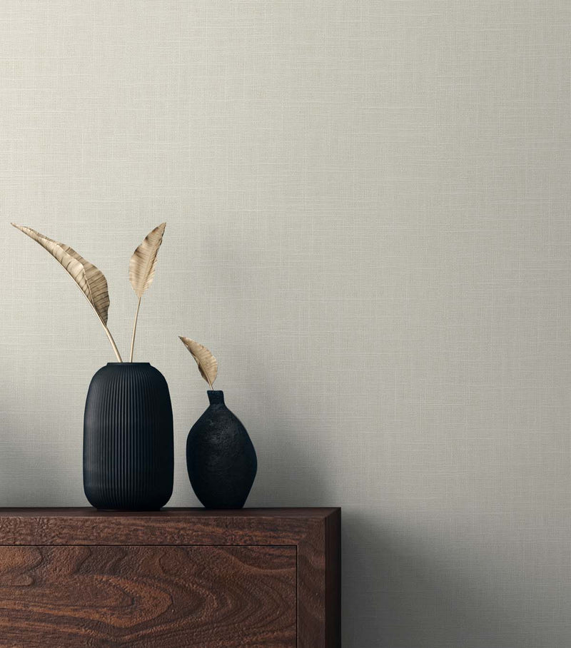 media image for Myrna Linen Buttermilk Wallpaper from the Even More Textures Collection by Seabrook 257