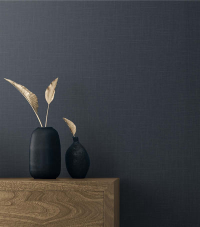 product image for Myrna Linen Regal Blue Wallpaper from the Even More Textures Collection by Seabrook 32