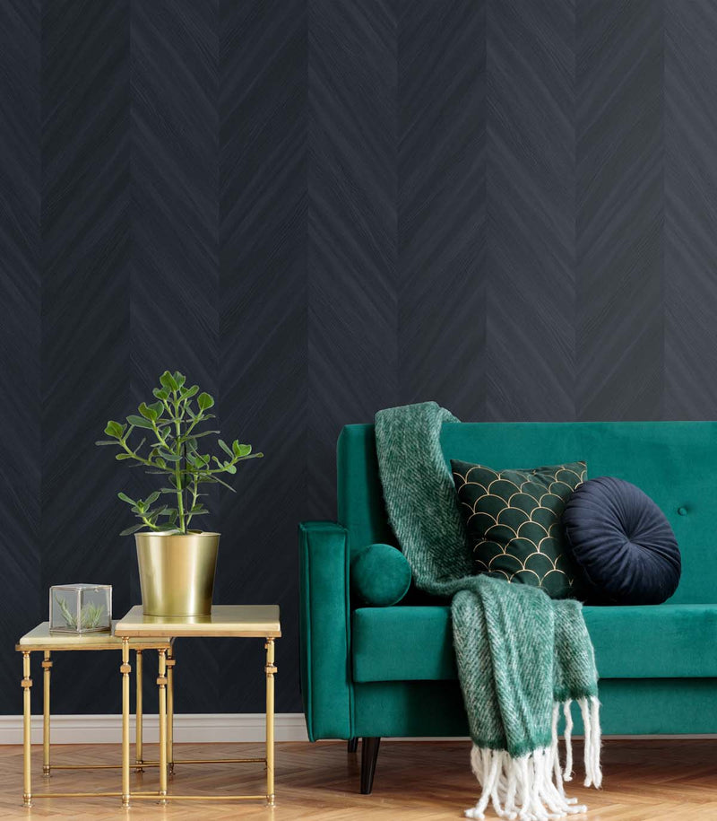 media image for Chevron Wood Baikal Wallpaper from the Even More Textures Collection by Seabrook 212