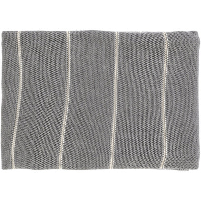 product image of Torsten TSN-1000 Knitted Throw in Medium Grey & Cream by Surya 56