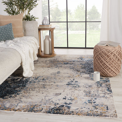 product image for Terrior Abstract Rug in Blue & Gold by Jaipur Living 88