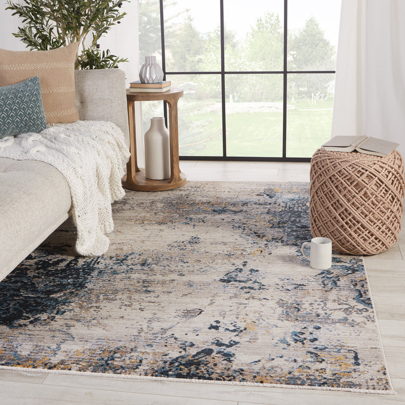 media image for Terrior Abstract Rug in Blue & Gold by Jaipur Living 234