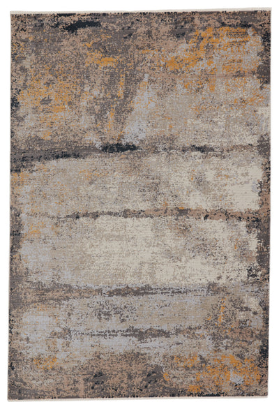 product image for Trevena Abstract Rug in Gray & Gold by Jaipur Living 80