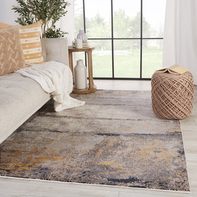 product image for Trevena Abstract Rug in Gray & Gold by Jaipur Living 22