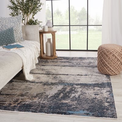 product image for Trevena Abstract Rug in Blue & Gray by Jaipur Living 11