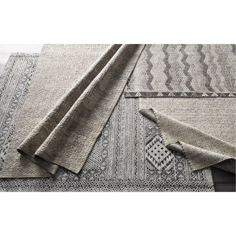 media image for Tunus TUN-2301 Hand Knotted Rug in Cream & Dark Brown by Surya 242