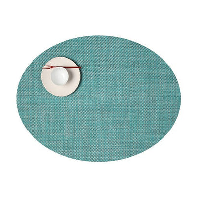 product image for mini basketweave oval placemat by chilewich 100130 002 20 40