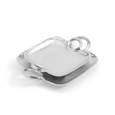 product image for metropolitan s 2 decorative silver trays with handles 1 55