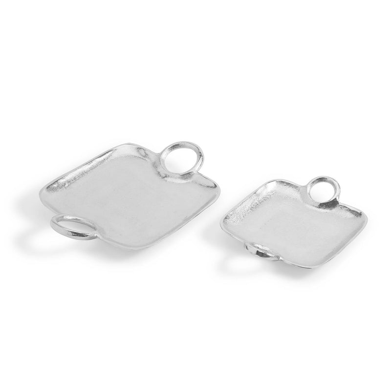 media image for metropolitan s 2 decorative silver trays with handles 3 268