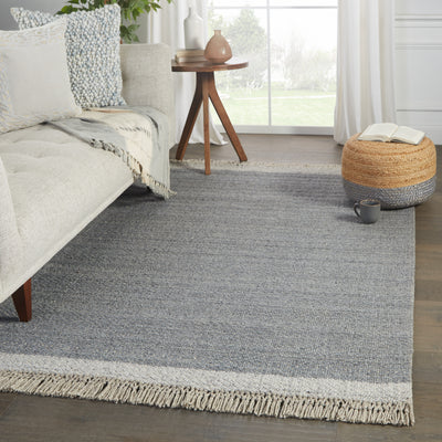 product image for Sunday Handmade Border Rug in Gray 57