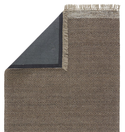 product image for Sunday Handmade Border Rug in Light Brown & Gray 55