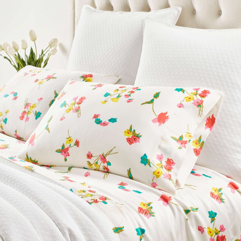 media image for taffeta floral multi pillowcases by pine cone hill pc4063 k 1 214
