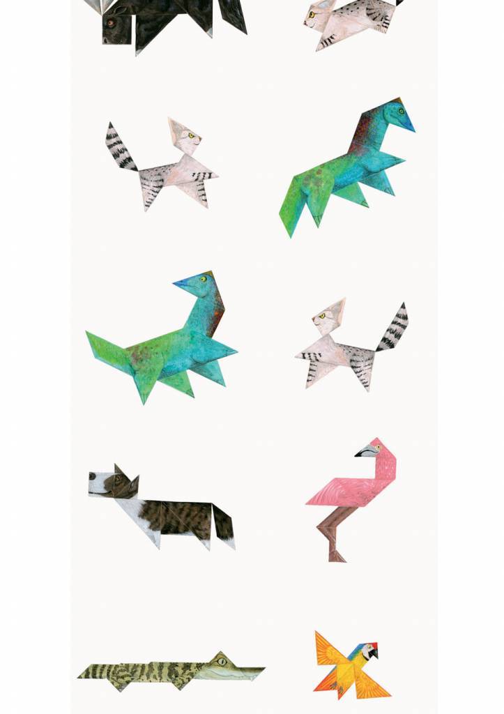 media image for Tangram Animals Kids Wallpaper by KEK Amsterdam 231