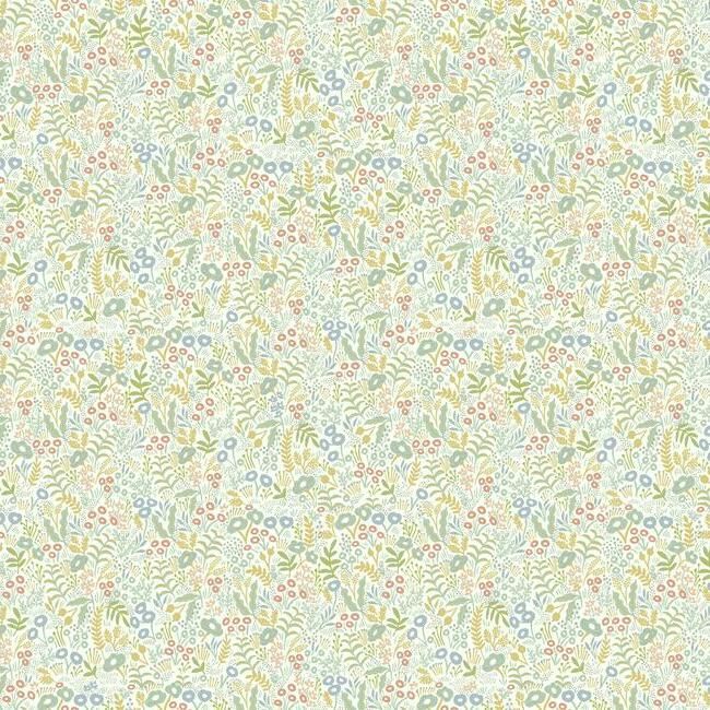 media image for sample tapestry wallpaper in light mustard from the rifle paper co collection by york wallcoverings 1 239