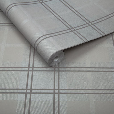 product image of sample tartan wallpaper in silver from the exclusives collection by graham brown 1 548