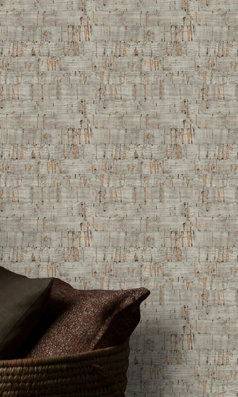 media image for Suber Cork-Like Taupe Wallpaper by Walls Republic 249