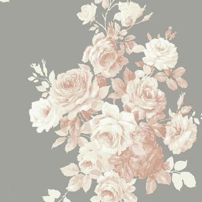 product image of sample tea rose wallpaper in blush and grey from magnolia home vol 2 by joanna gaines 1 59