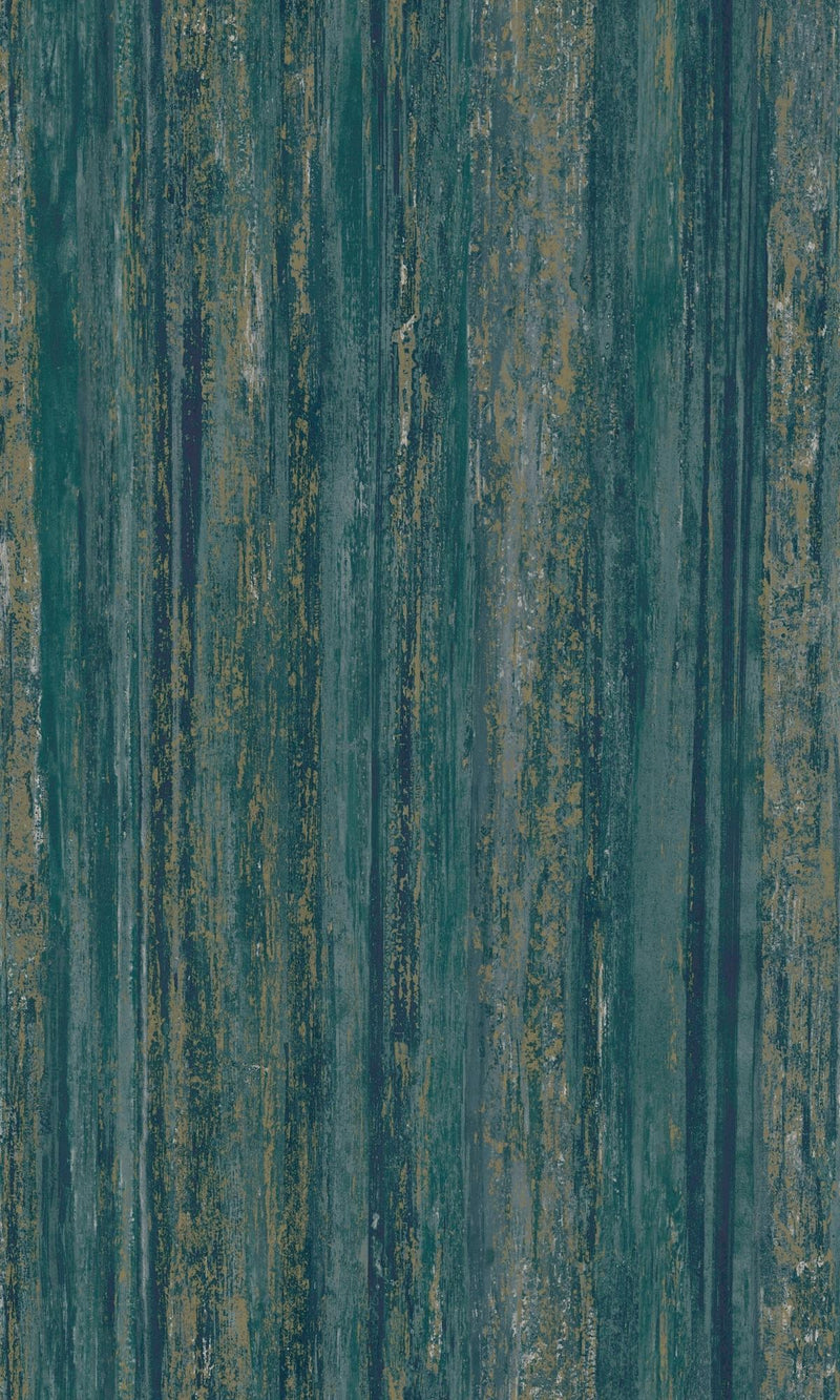 media image for Teal Distressed Metallic Faux Tree Bark Earthy Wallpaper by Walls Republic 288