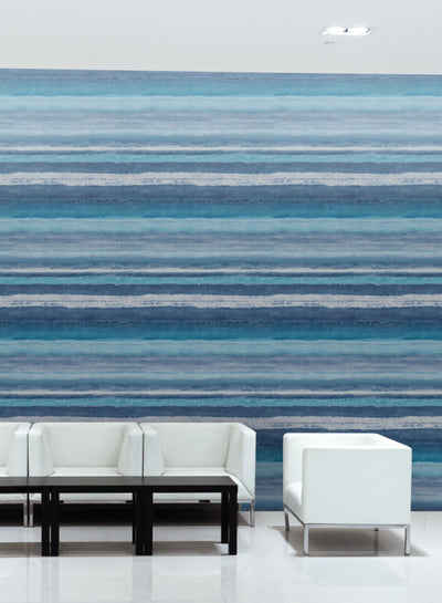 product image of Tempra Wallpaper in Blue from the Design Digest Collection by York Wallcoverings 574