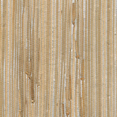 product image of sample tereza silver foil grasscloth wallpaper from the jade collection by brewster home fashions 1 562