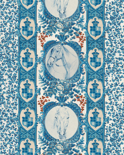 product image of The Competition Panel Blue Wallpaper from the Derby Collection by Mind the Gap 535