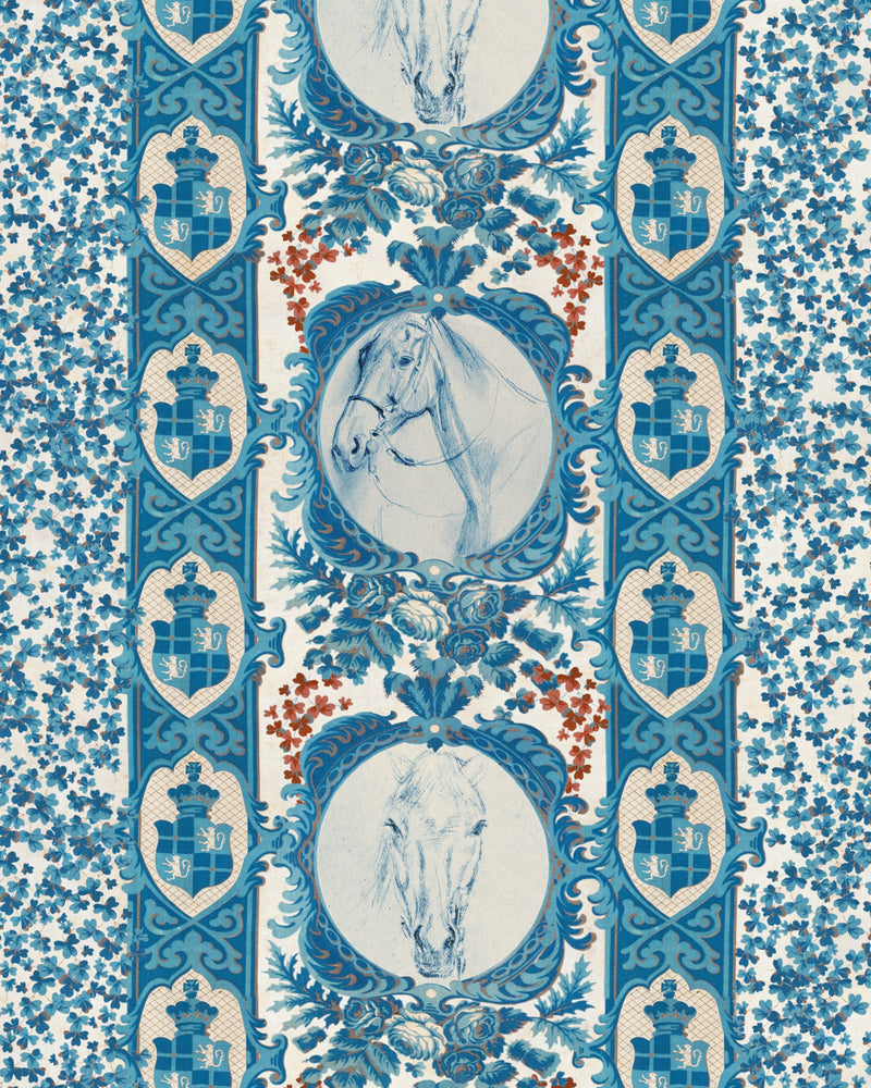 media image for The Competition Panel Blue Wallpaper from the Derby Collection by Mind the Gap 258