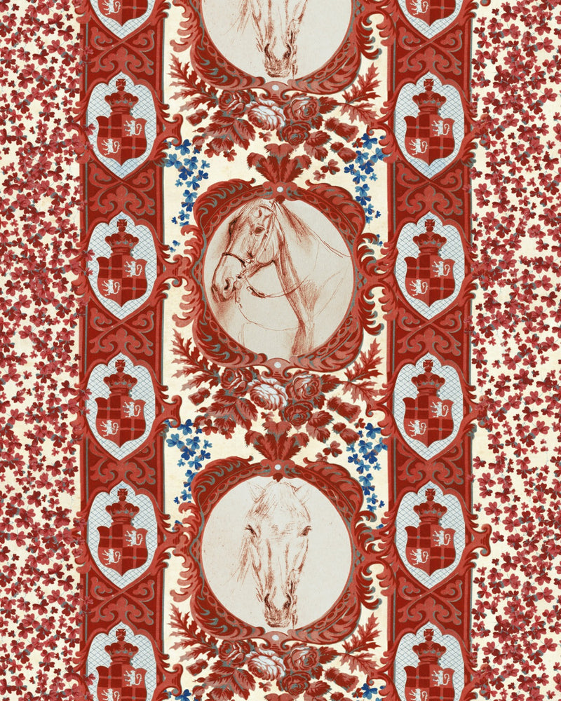 media image for The Competition Panel Red Wallpaper from the Derby Collection by Mind the Gap 295