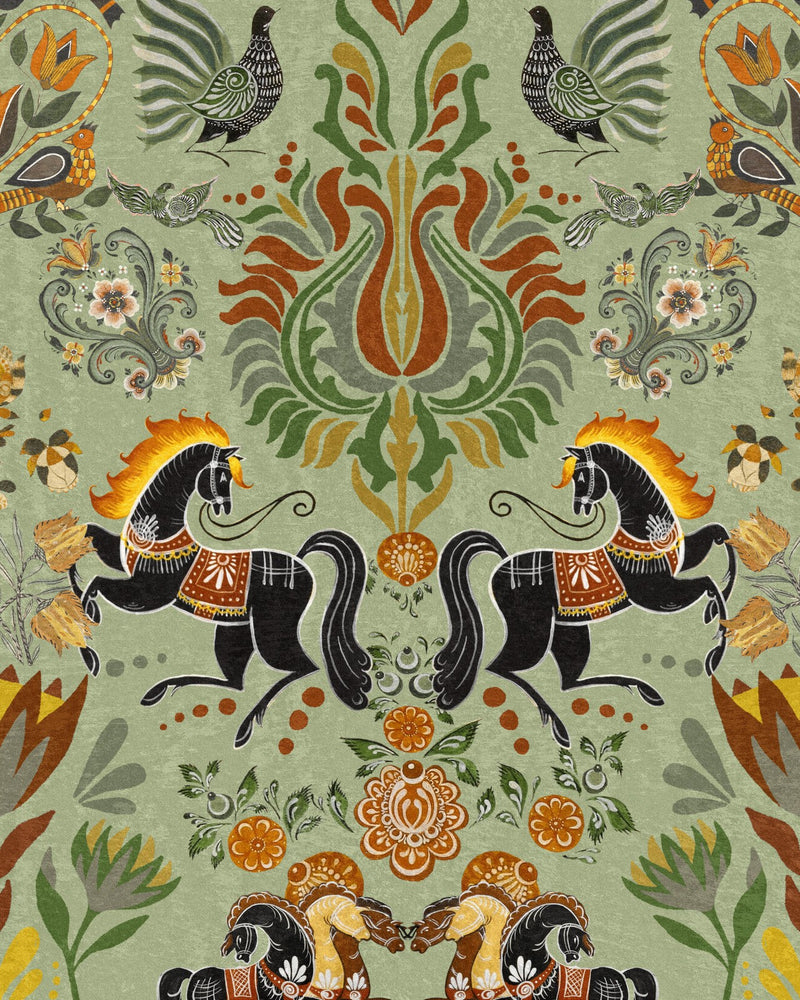 media image for The Folk Parade Wallpaper from the Transylvanian Roots Collection by Mind the Gap 26