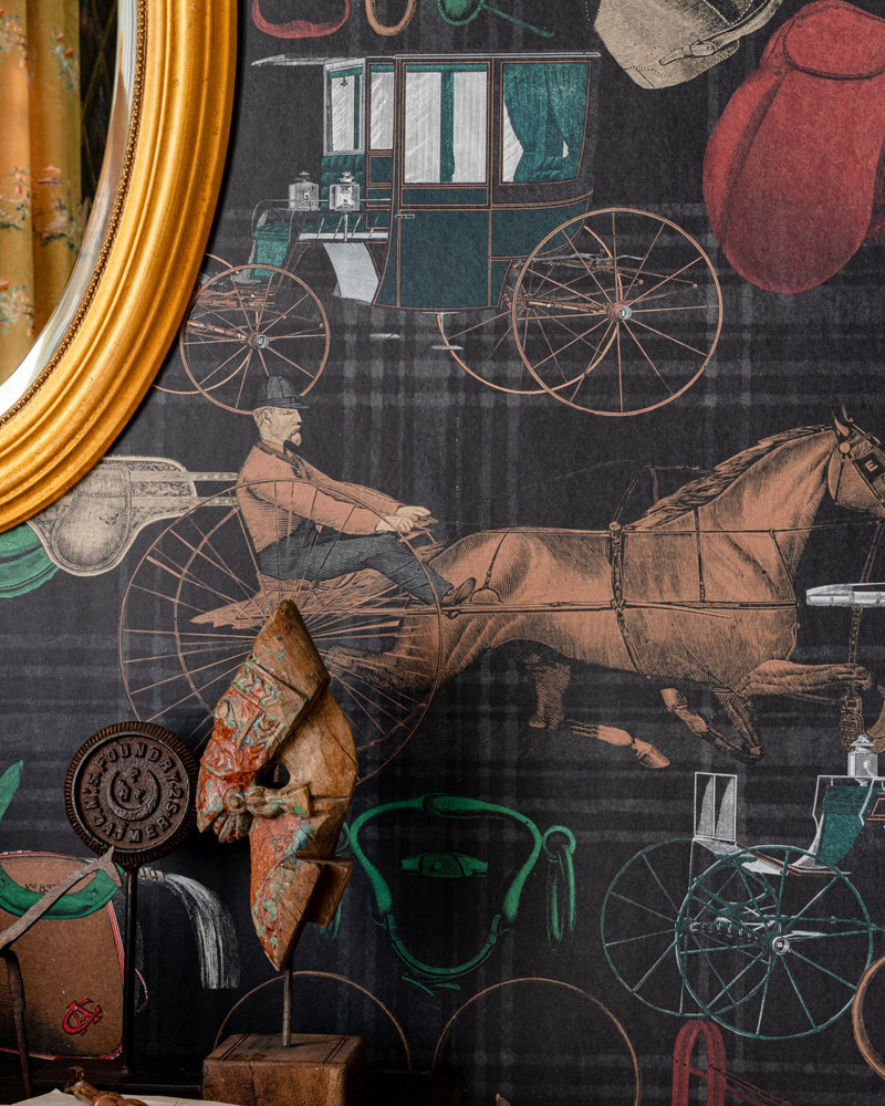 media image for The Jockey Faded Wallpaper from the Derby Collection by Mind the Gap 267