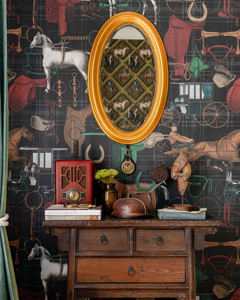 media image for The Jockey Faded Wallpaper from the Derby Collection by Mind the Gap 255