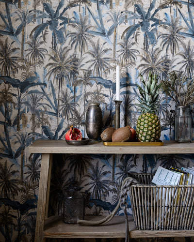 product image for The Jungle Wallpaper in Smoke Blue from the Wallpaper Compendium Collection by Mind the Gap 16