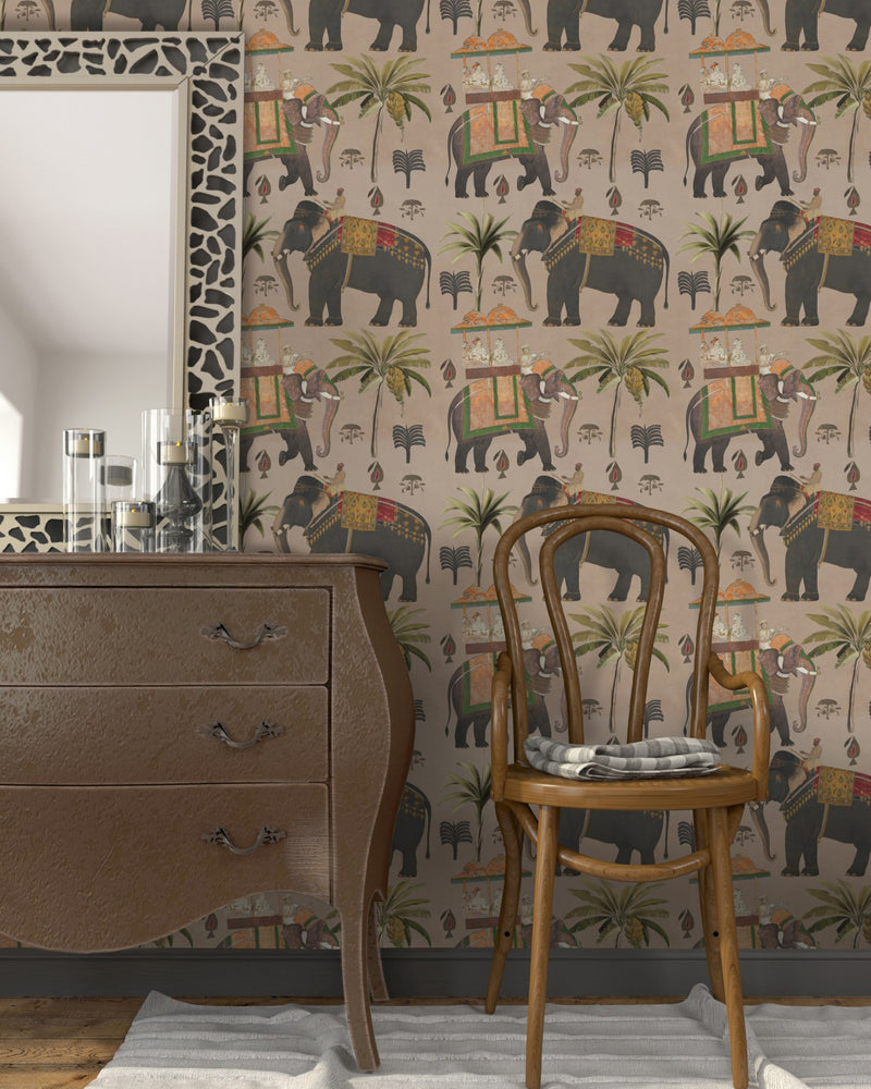 media image for The Procession Taupe Wallpaper from Collection II by Mind the Gap 277