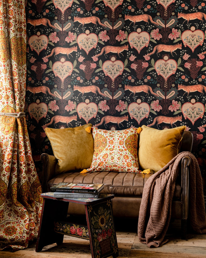 media image for The Vixen Wallpaper in Taupe from the Transylvanian Roots Collection by Mind the Gap 249